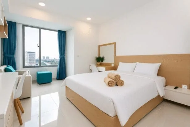 Studio Apartment with nice city & river view at RiverGate Residence