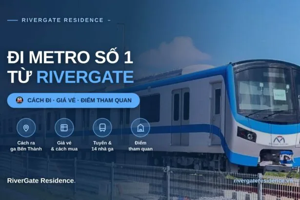Đi Metro số 1 Bến Thành – Suối Tiên từ RiverGate Residence Quận 4